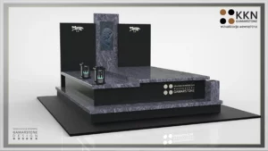 Nagrobek granitowy podwójny