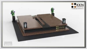 Nagrobek granitowy podwójny