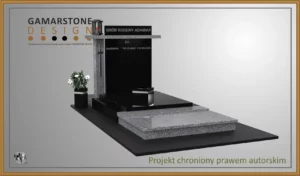 Nagrobek granitowy pojedynczy Agaton