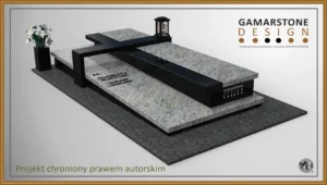 Nagrobek granitowy pojedynczy Bosako