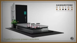 Nagrobek granitowy pojedynczy Brylant II