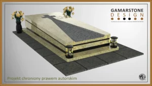 Nagrobek granitowy pojedynczy Christian