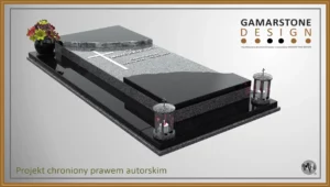 Nagrobek granitowy pojedynczy Credo