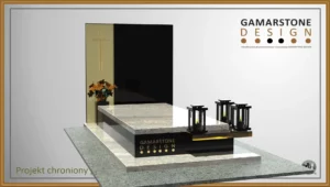 Nagrobek granitowy pojedynczy Gamart