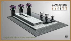 Nagrobek granitowy pojedynczy Horus