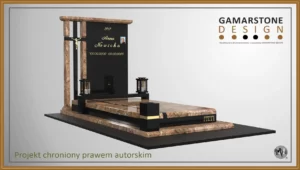 Nagrobek granitowy pojedynczy Isanna