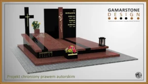 Nagrobek granitowy podwójny Karaibian