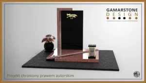 Nagrobek granitowy urnowy / dziecięcy Karawel