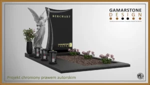 Nagrobek granitowy pojedynczy Kardemon