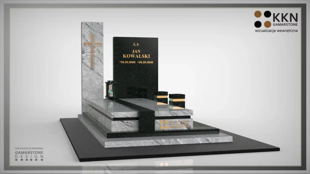 Nagrobek granitowy pojedynczy KKN 060
