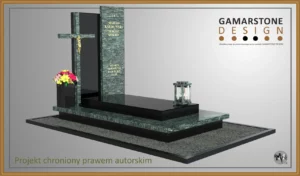 Nagrobek granitowy pojedynczy Kolumbus