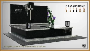 Nagrobek granitowy podwójny Korletto