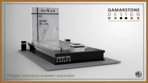 Nagrobek granitowy pojedynczy Kresto