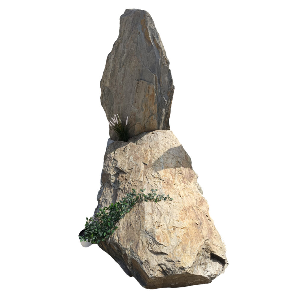 Nagrobek skalny łupek brunatny