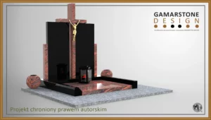 Nagrobek granitowy urnowy / dziecięcy Martynes