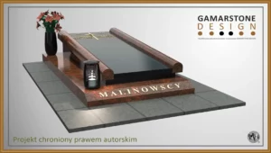 Nagrobek granitowy pojedynczy Misterium