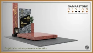 Nagrobek granitowy pojedynczy Praktet