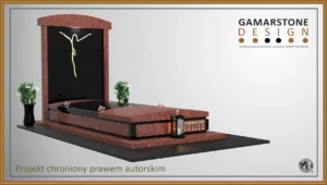 Nagrobek granitowy pojedynczy Samartan