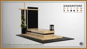 Nagrobek granitowy pojedynczy Santano