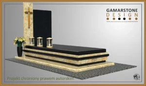 Nagrobek granitowy pojedynczy Santiago