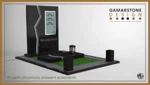 Nagrobek granitowy pojedynczy Tamaryn