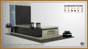 Nagrobek granitowy pojedynczy Topaz