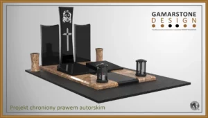 Nagrobek granitowy pojedynczy Uter