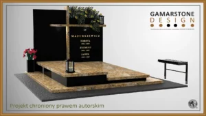 Nagrobek granitowy podwójny Wersun