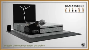 Nagrobek granitowy podwójny Yoko