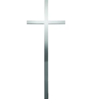 Krzyż ze stali nierdzewnej na nagrobek