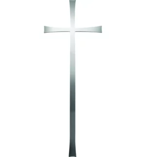 Krzyż ze stali nierdzewnej na nagrobek